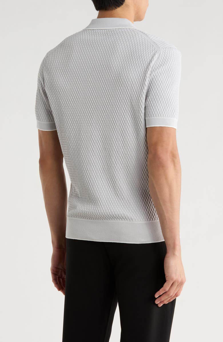 Bugatchi Tipped Johnny Collar Polo, Alternate, color, 