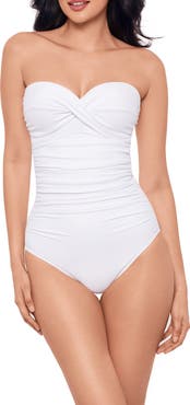 Miraclesuit® Rock Solid Madrid Bandeau One-Piece Swimsuit
