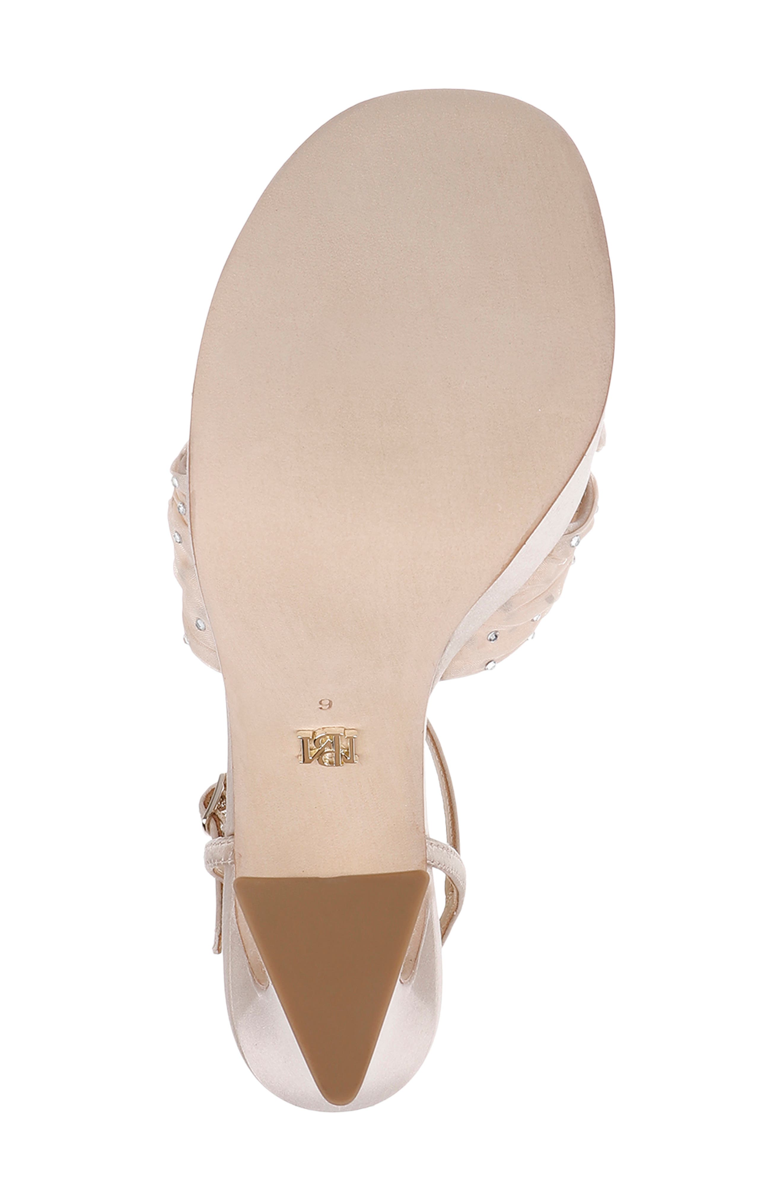 Willabella Ankle Strap Platform Sandal, Alternate, color, NUDE SATIN