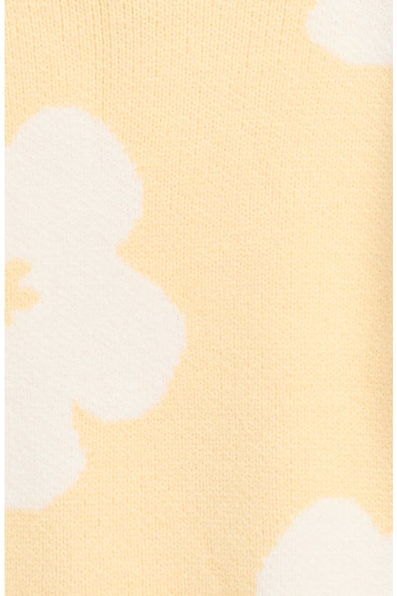 Kids' Flower Sweater, Alternate, color, YELLOW