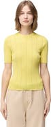 GOBI Mongolian Cashmere Ajour-Knit Cashmere Silk Top