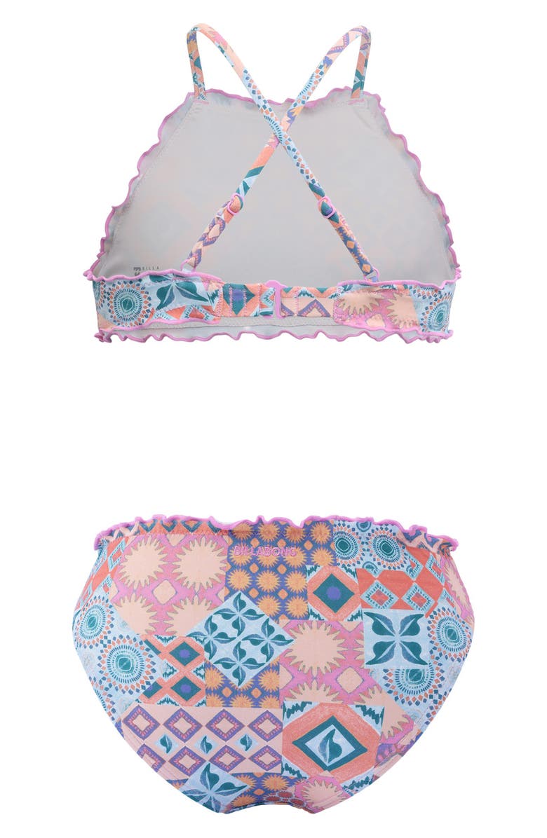 Billabong Kids' Mystic Moon Two-Piece Swimsuit, Alternate, color, Cyclamen