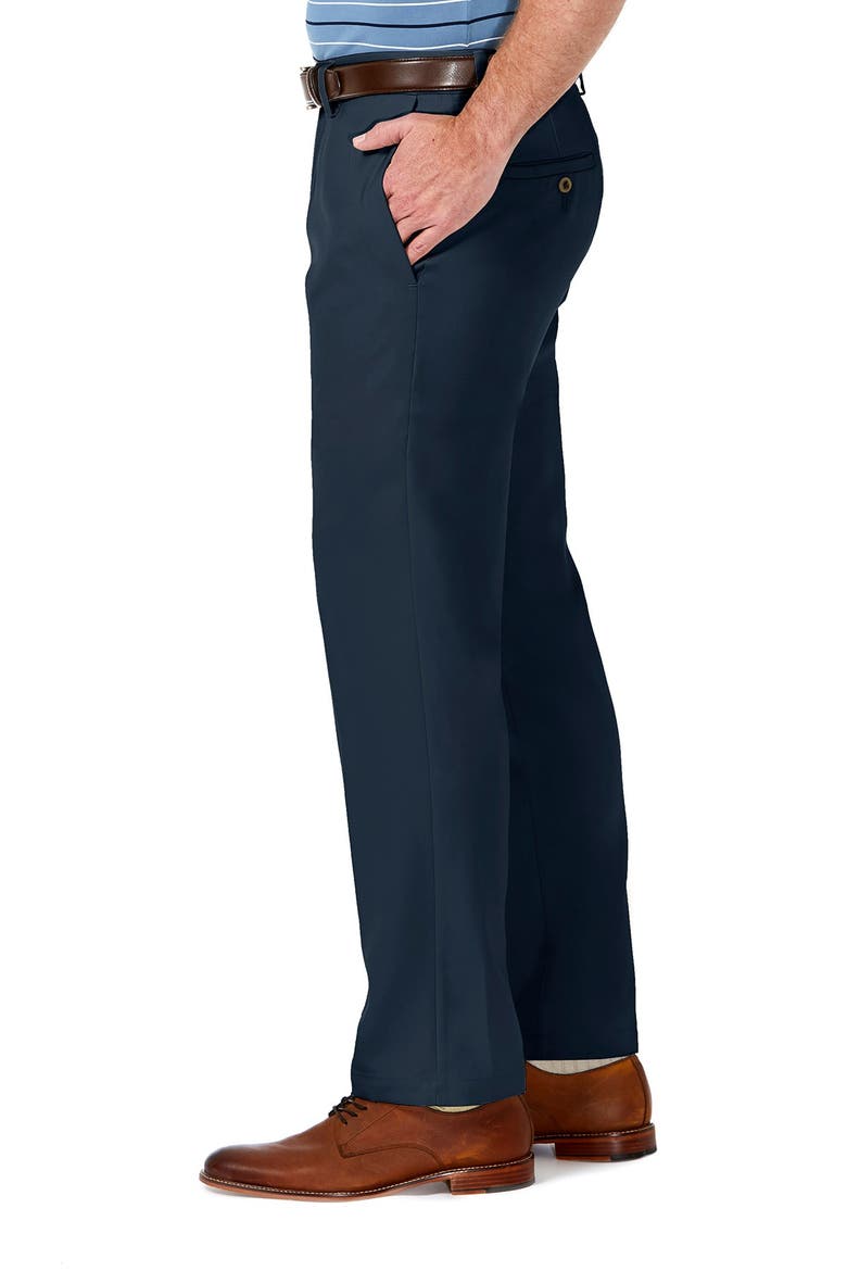 Cool 18® PRO Straight Fit Flat Front Pant, Alternate, color, NAVY