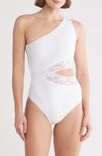 BEACH RIOT BEACH RIOT CELINE LACE ONE-PIECE SWIMSUIT