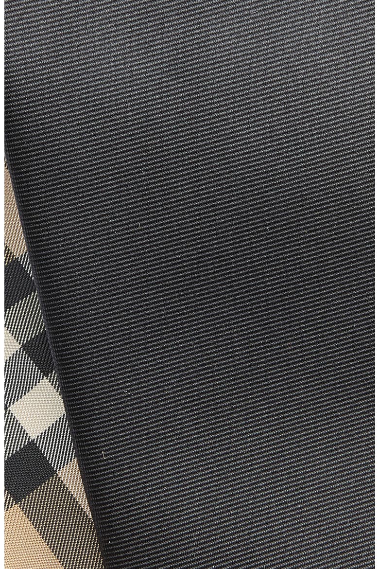 Check Lined EKD Silk Tie, Alternate, color, BLACK