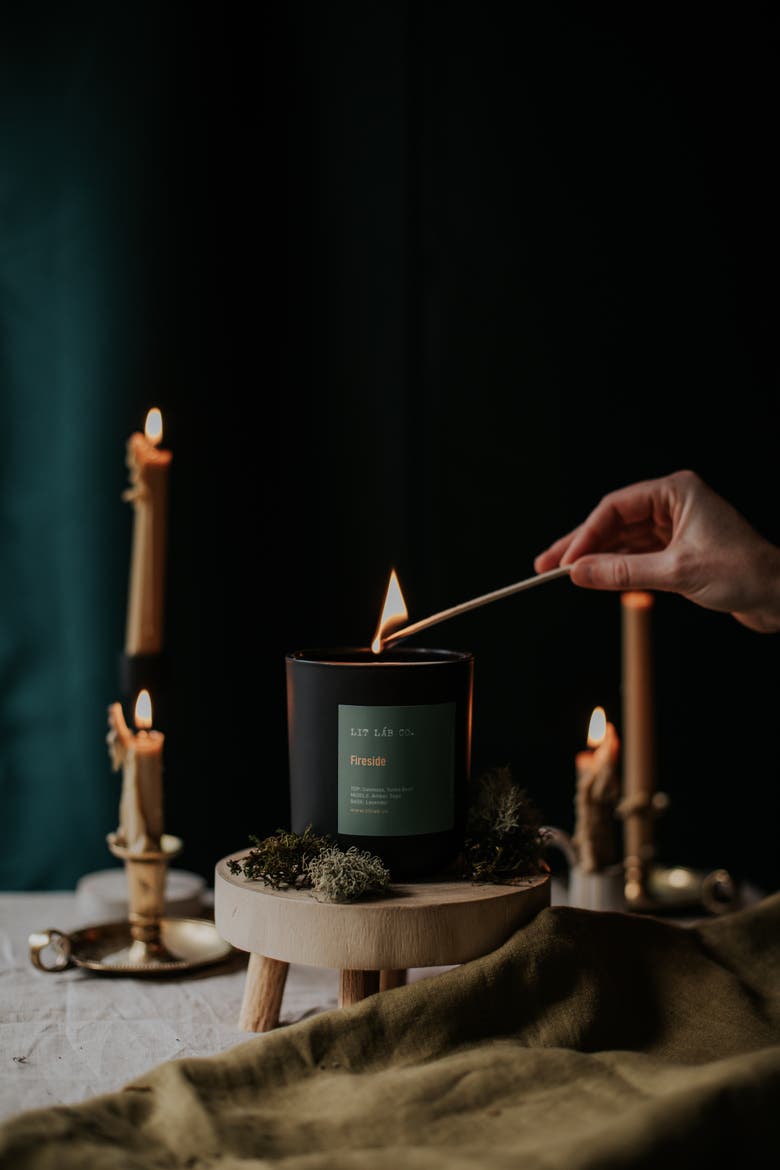 Fireside Candle, Alternate, color, Black
