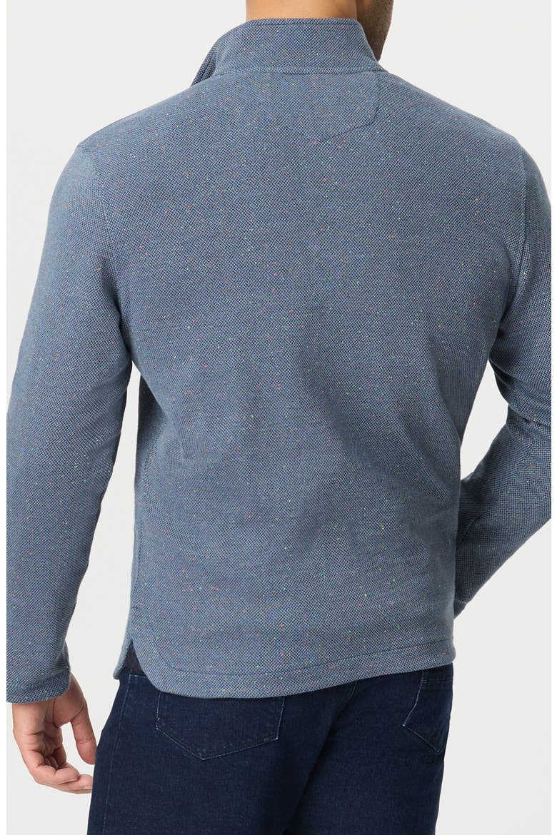 Draycott Quarter Zip Cotton Sweater, Alternate, color, NAVY