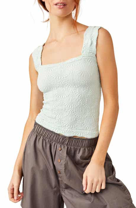 Free People Love Letter Floral Knit Camisole