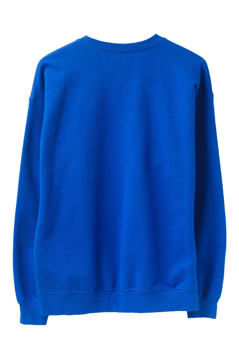 Denver Broncos Property of Flea Market Crewneck Sweatshirt, Alternate, color, ROYAL