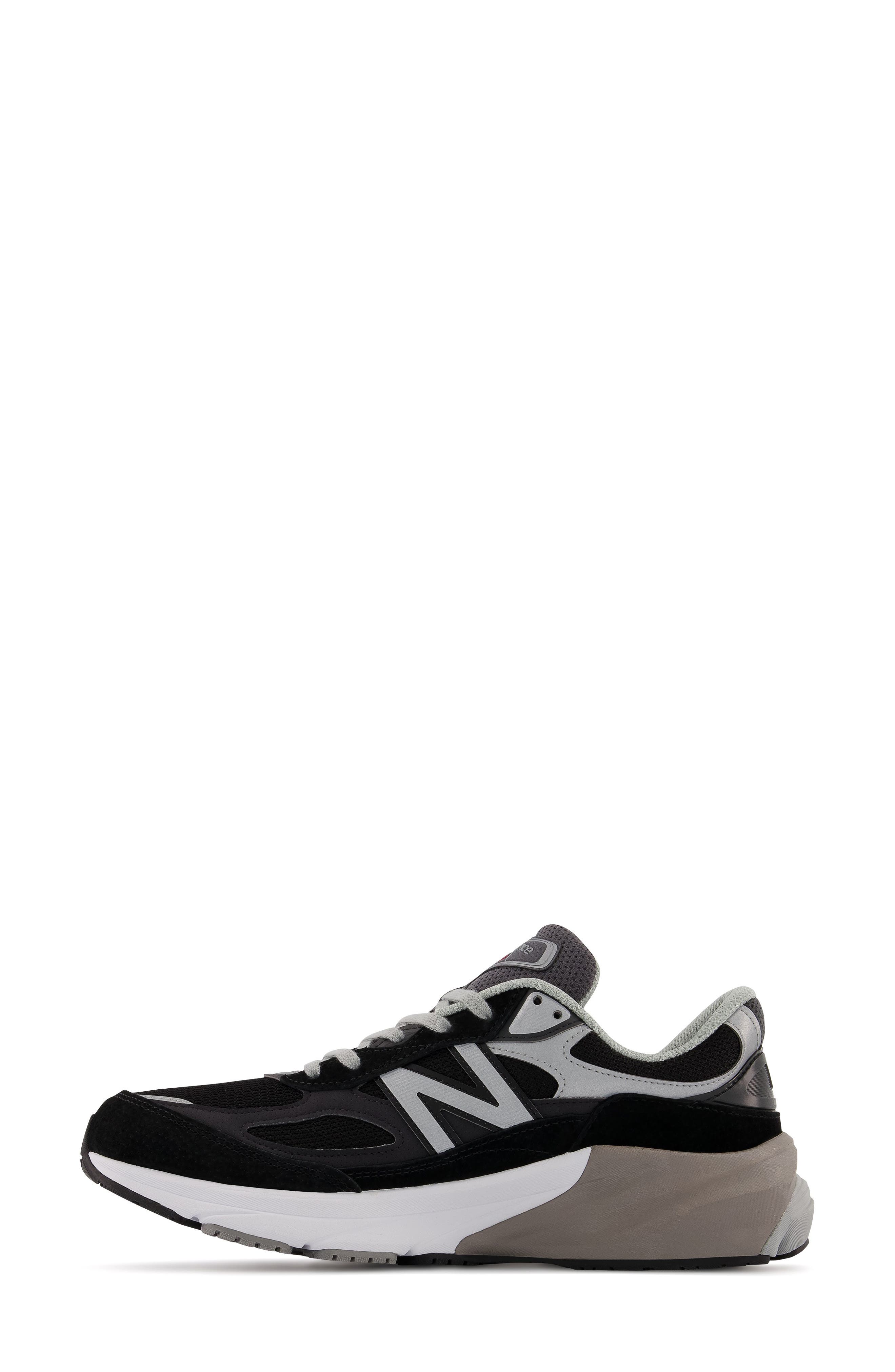 New Balance Made in USA 990 v6 Sneaker, Alternate, color, Black/ Black