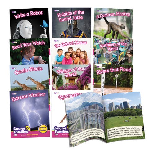 Decodable Readers, Sound Families Consonants Nonfiction Phase 5.5