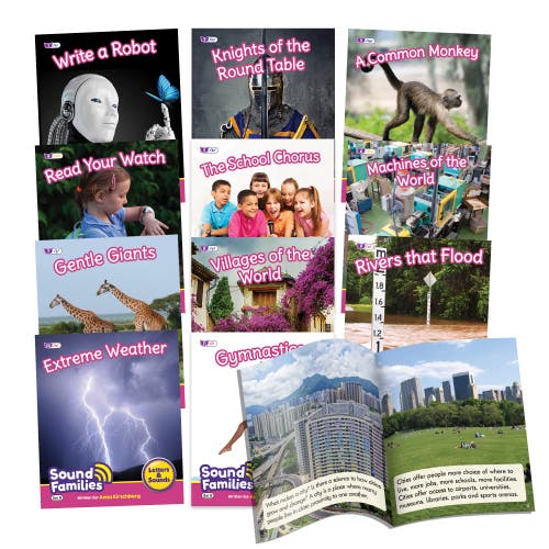 Junior Learning Decodable Readers, Sound Families Consonants Nonfiction Phase 5.5 in Multicolored 