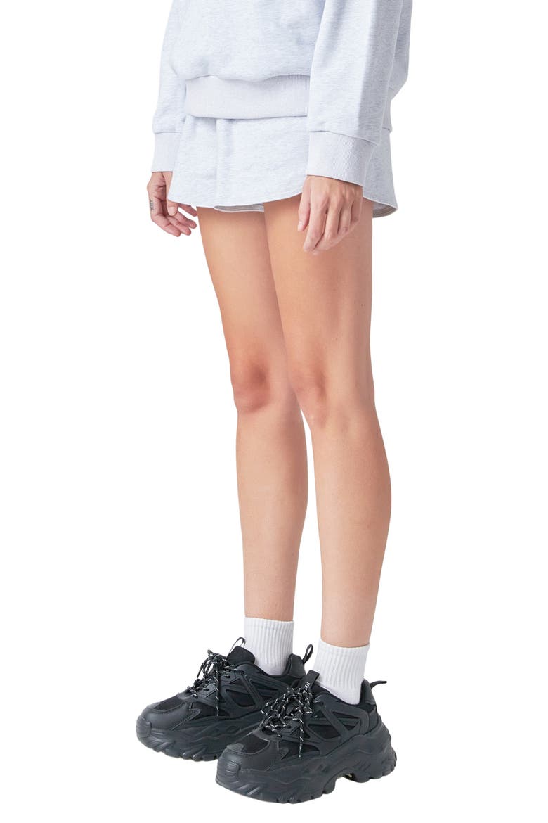 Cotton French Terry Shorts, Alternate, color, HEATHER GREY