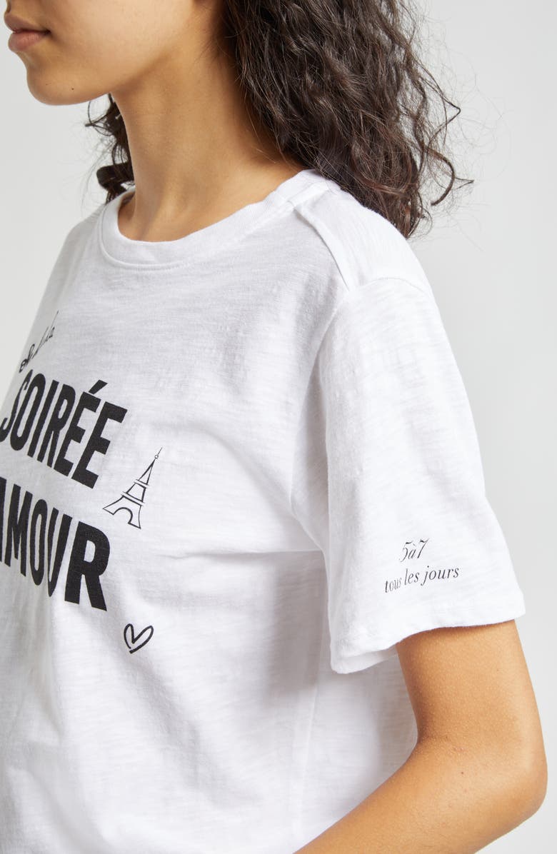 Cinq à Sept Soirée D'Amour T-Shirt, Alternate, color, 