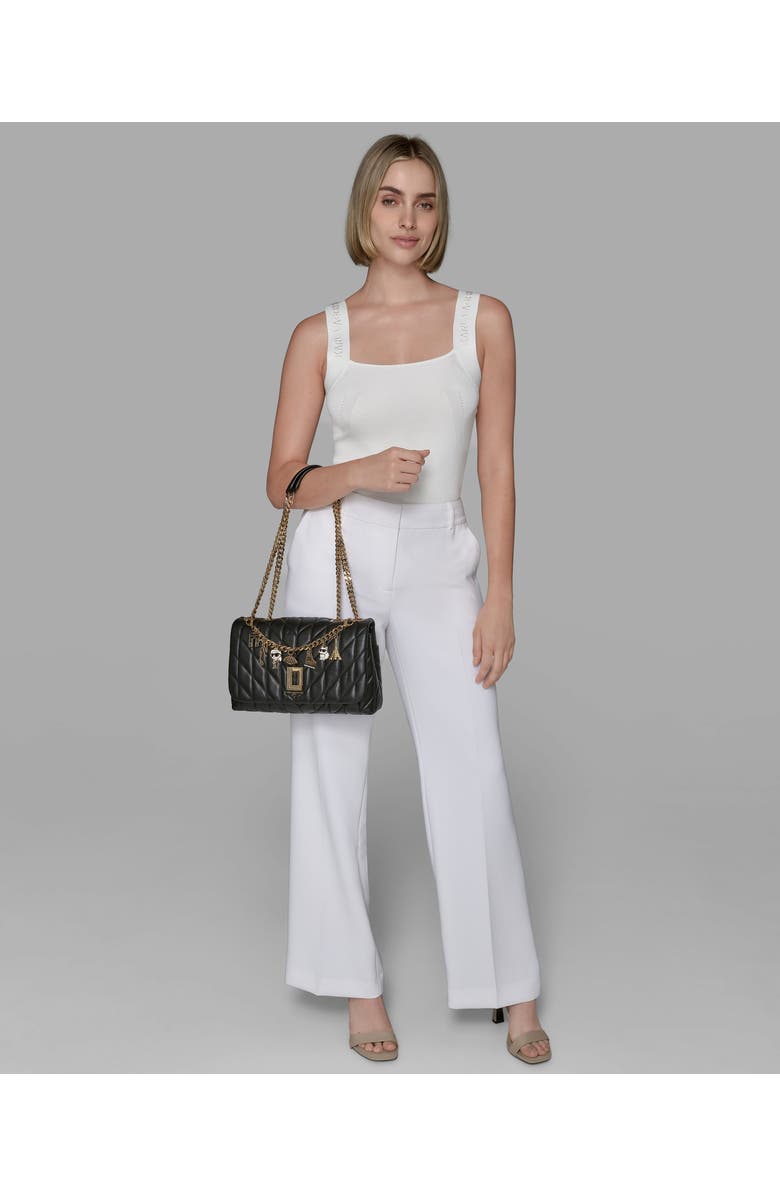 KARL LAGERFELD PARIS Lafayette Shoulder, Alternate, color, Black/Gold