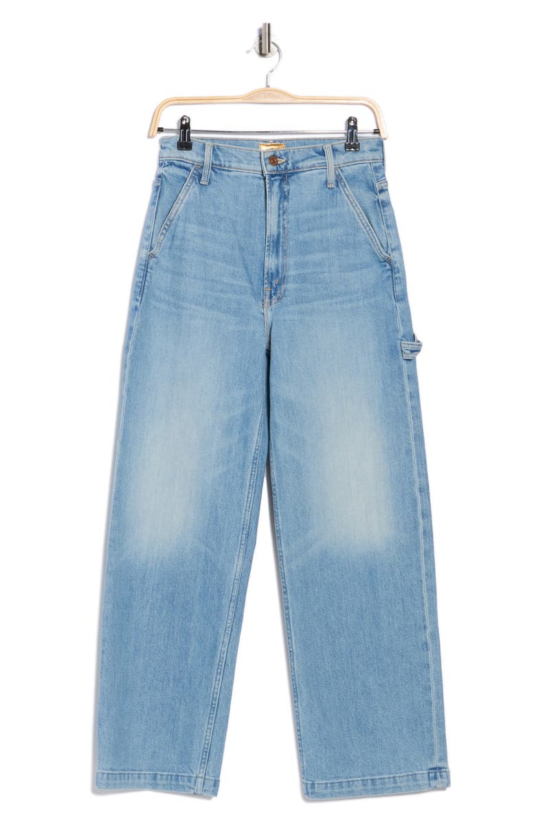 MOTHER The Stud Finder Flood Jeans, Alternate, color, Ivy League Cowboy