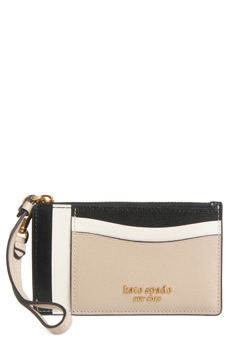 Kate Spade New York morgan colorblock wristlet card case, Main, color, 