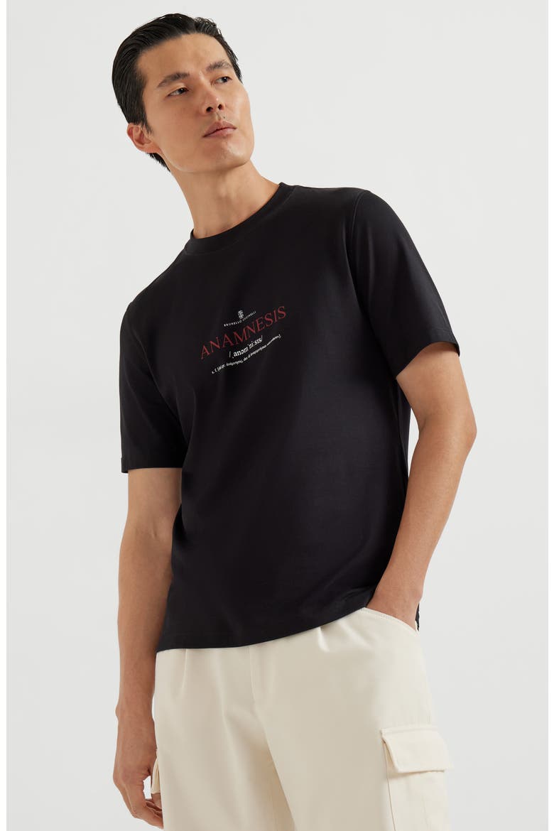T-shirt with print, Alternate, color, Black