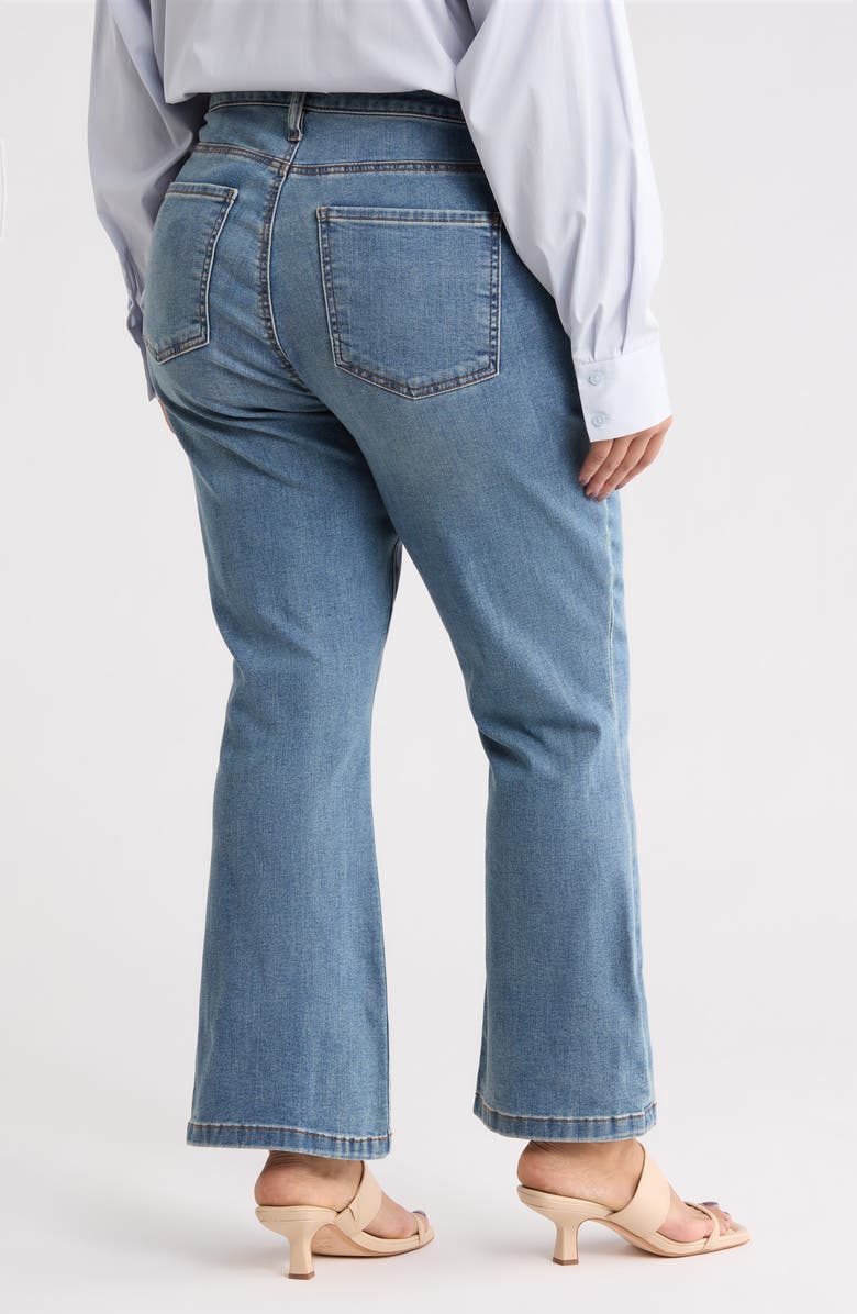 KUT from the Kloth Kelsey Seamed High Waist Ankle Flare Jeans, Alternate, color, Articulated