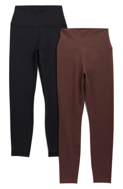 2-Pack Easy High Waist Crop Leggings