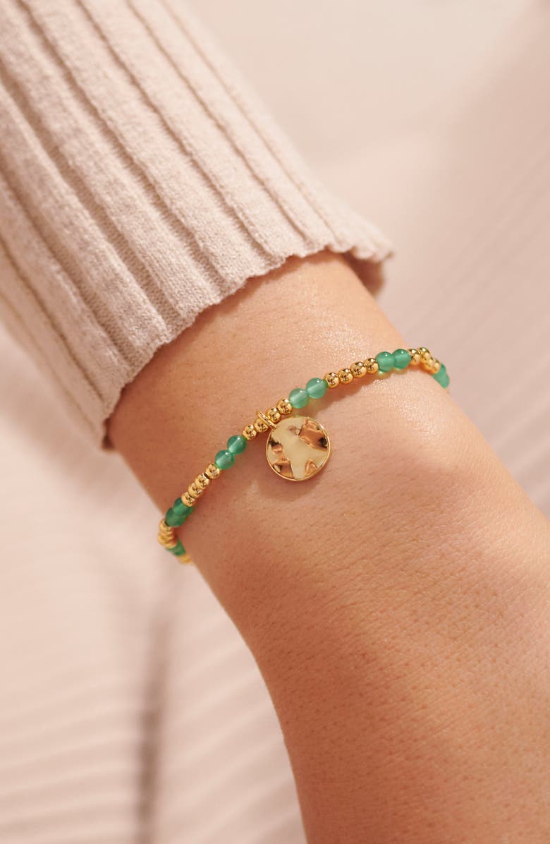 A Littles & Co Birthstone A Little August Bracelet in Gold-Tone Plating, Alternate, color, Metallic Gold