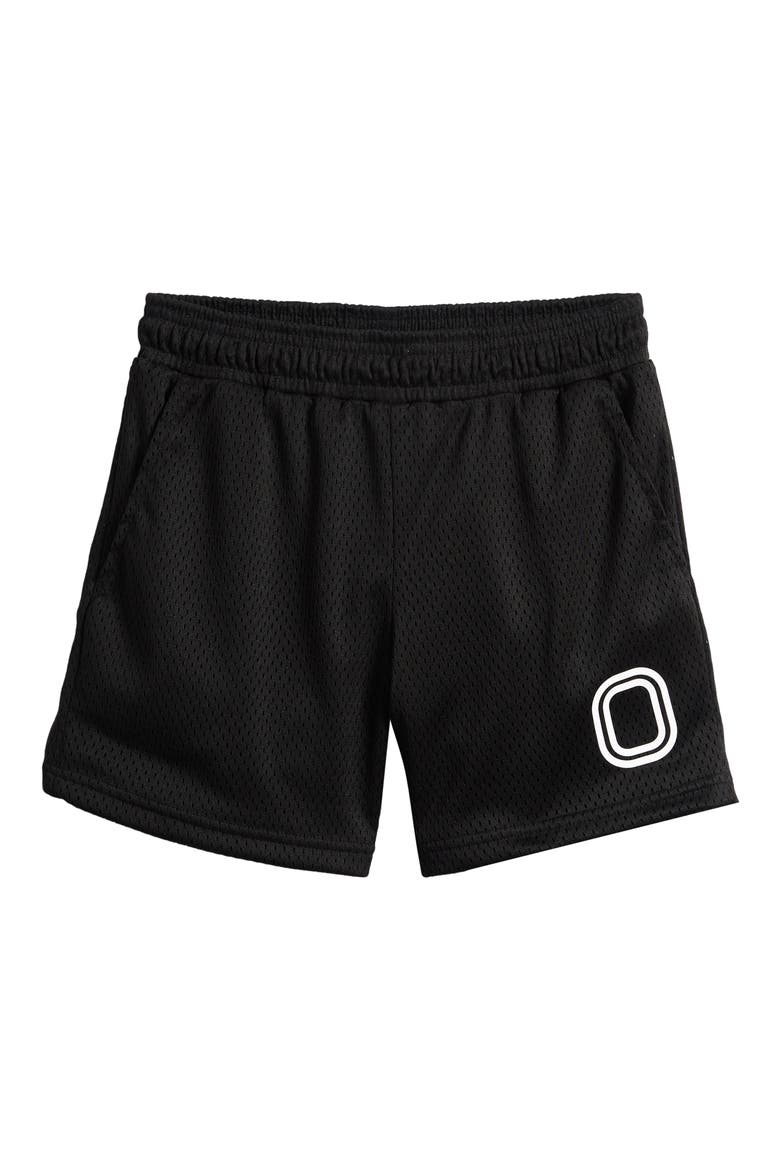 Kids' Classic Mesh Shorts, Main, color, BLACK