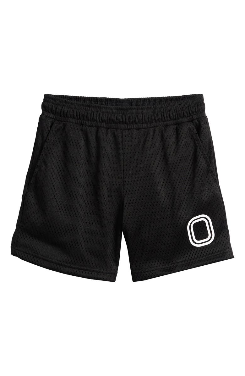 OVERTIME Kids' Classic Mesh Shorts, Main, color, Black