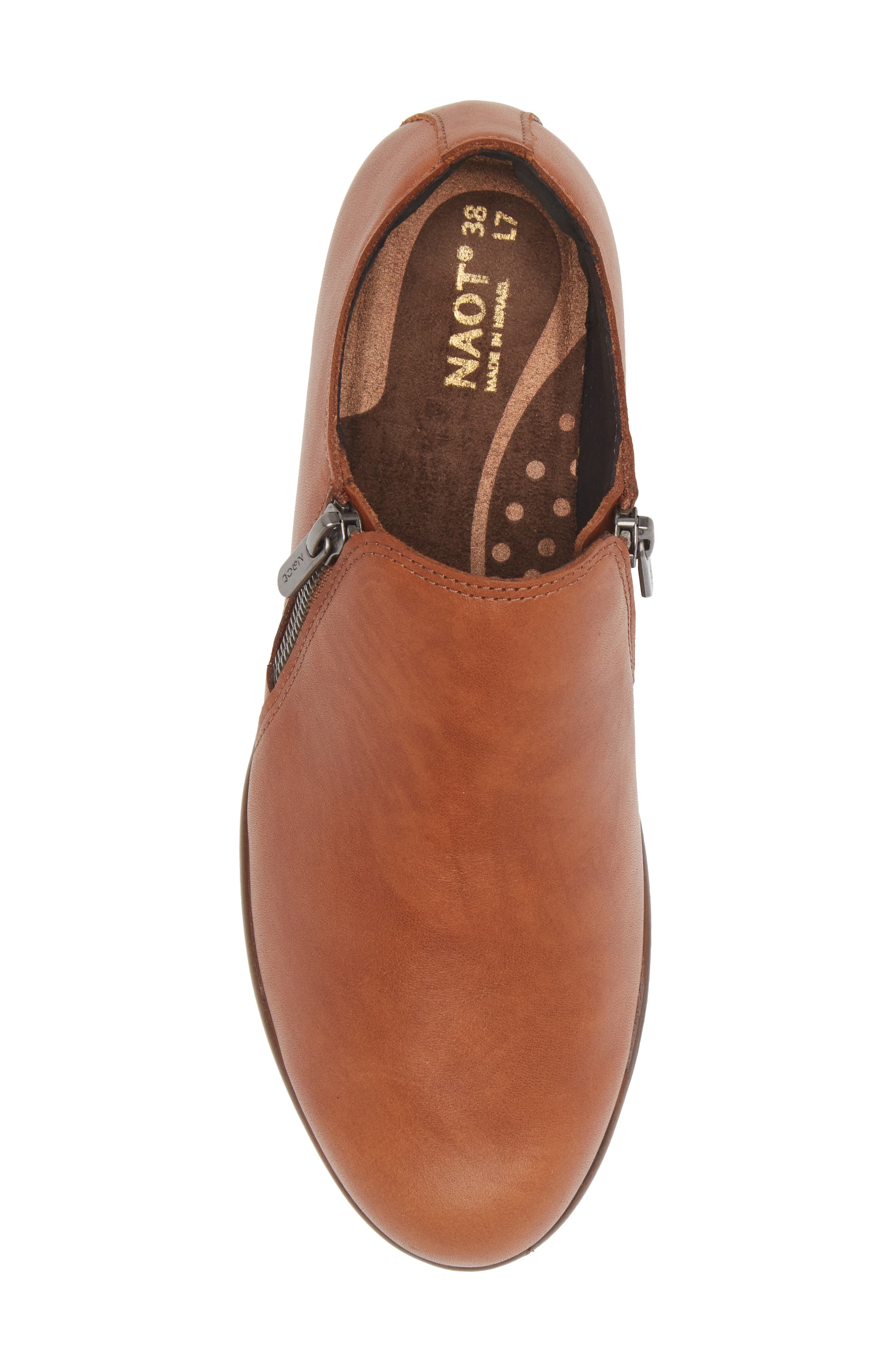 Naot Autan Zip Loafer, Alternate, color, Brown Peanut Leather