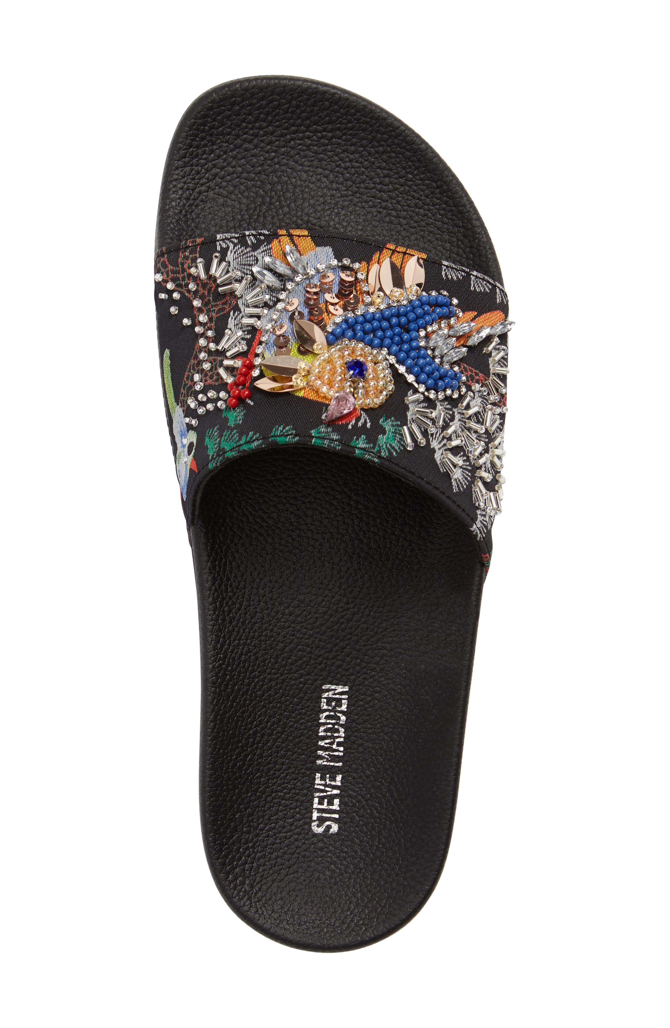 Steve Madden Sparkly Slide Sandal, Alternate, color, 