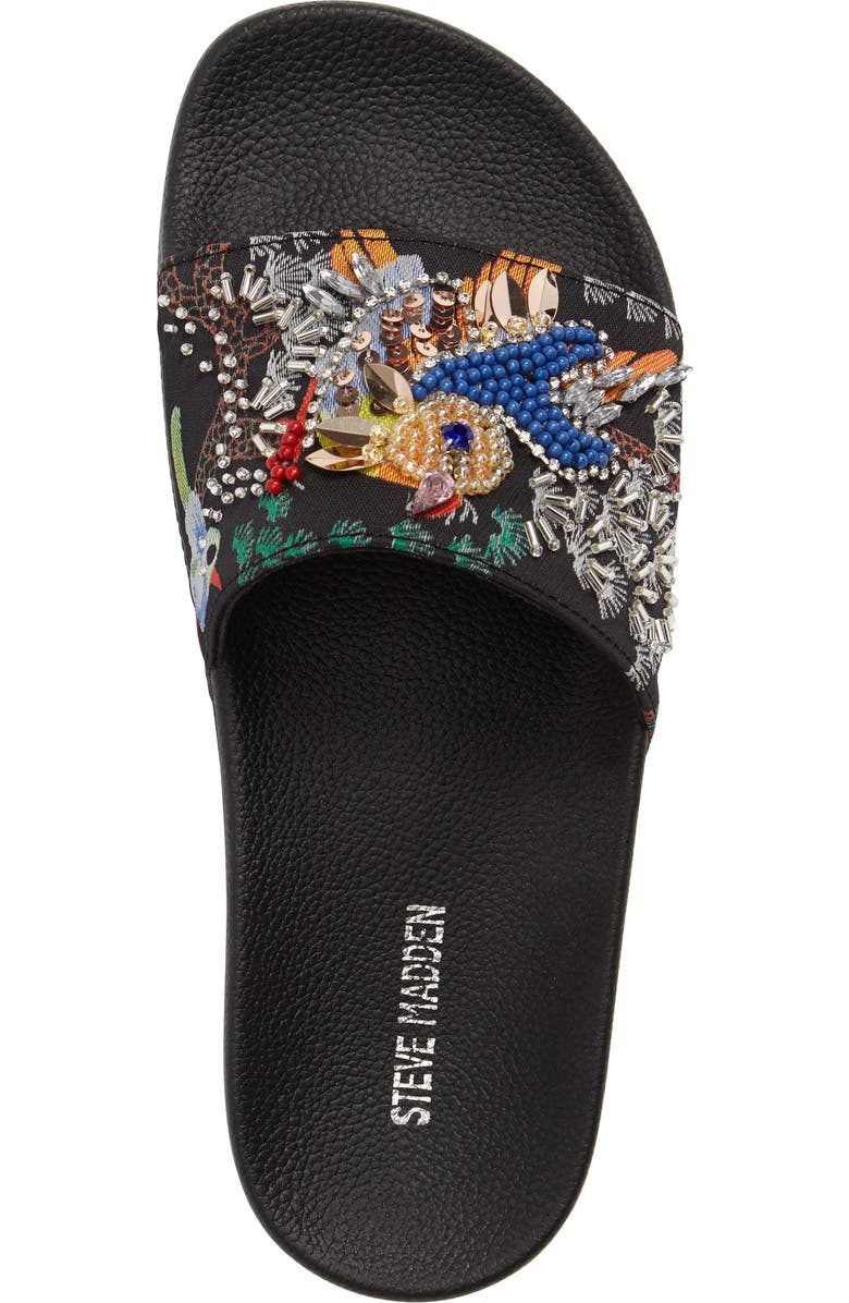 Steve Madden Sparkly Slide Sandal, Alternate, color,