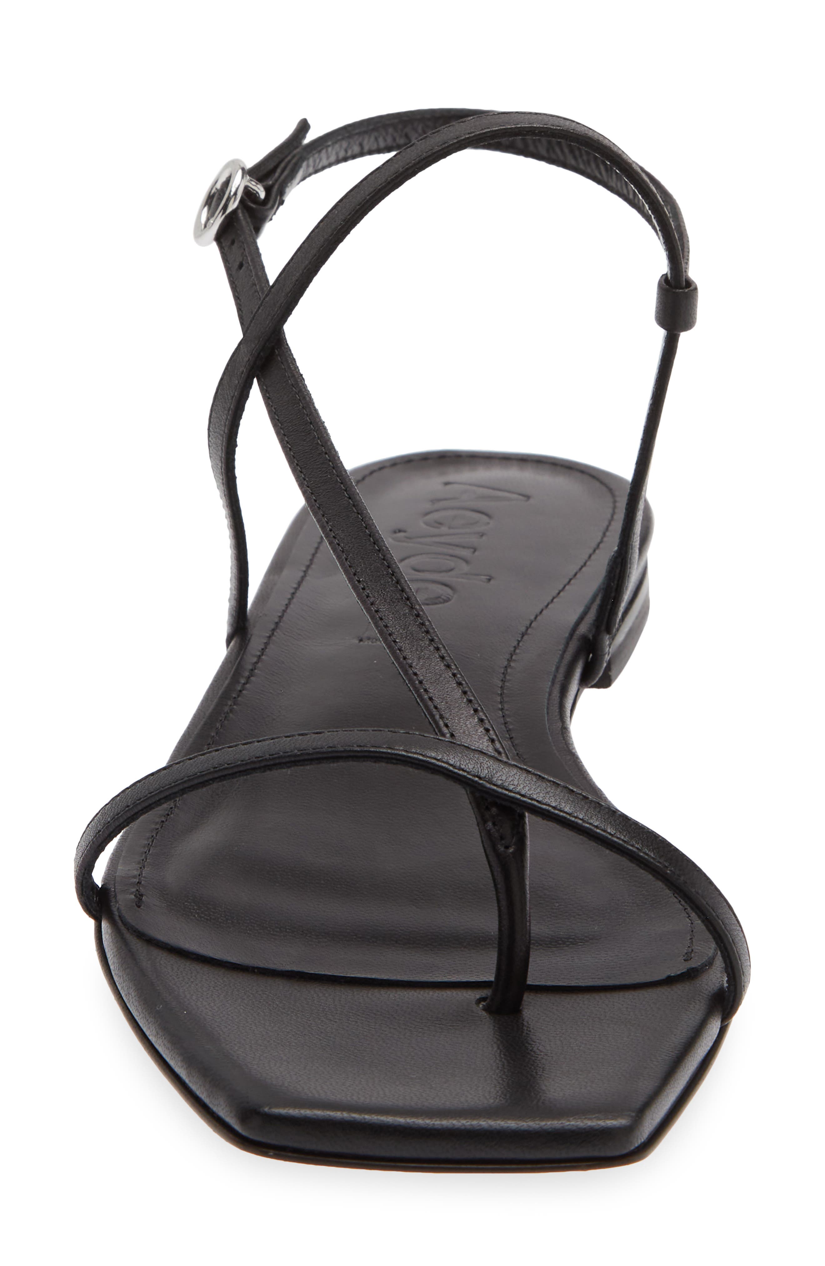 aeyde Ella Sandal, Alternate, color, Black