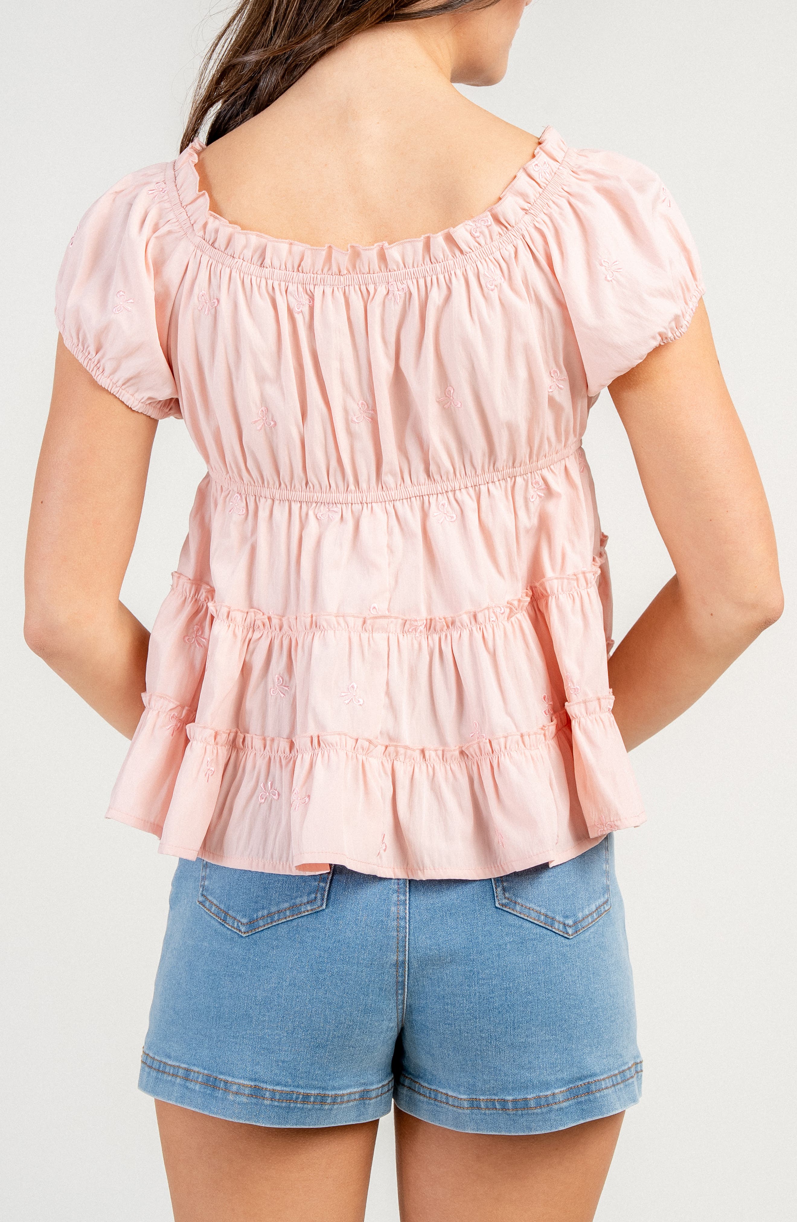 Tiered Poplin Babydoll Top - image 4
