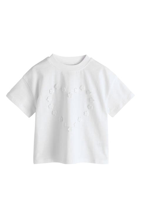 Kids' Crochet Flower Heart T-Shirt (Baby, Toddler & Little Kid)