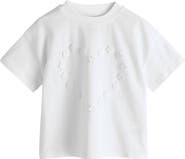 NEXT Kids' Crochet Flower Heart T-Shirt