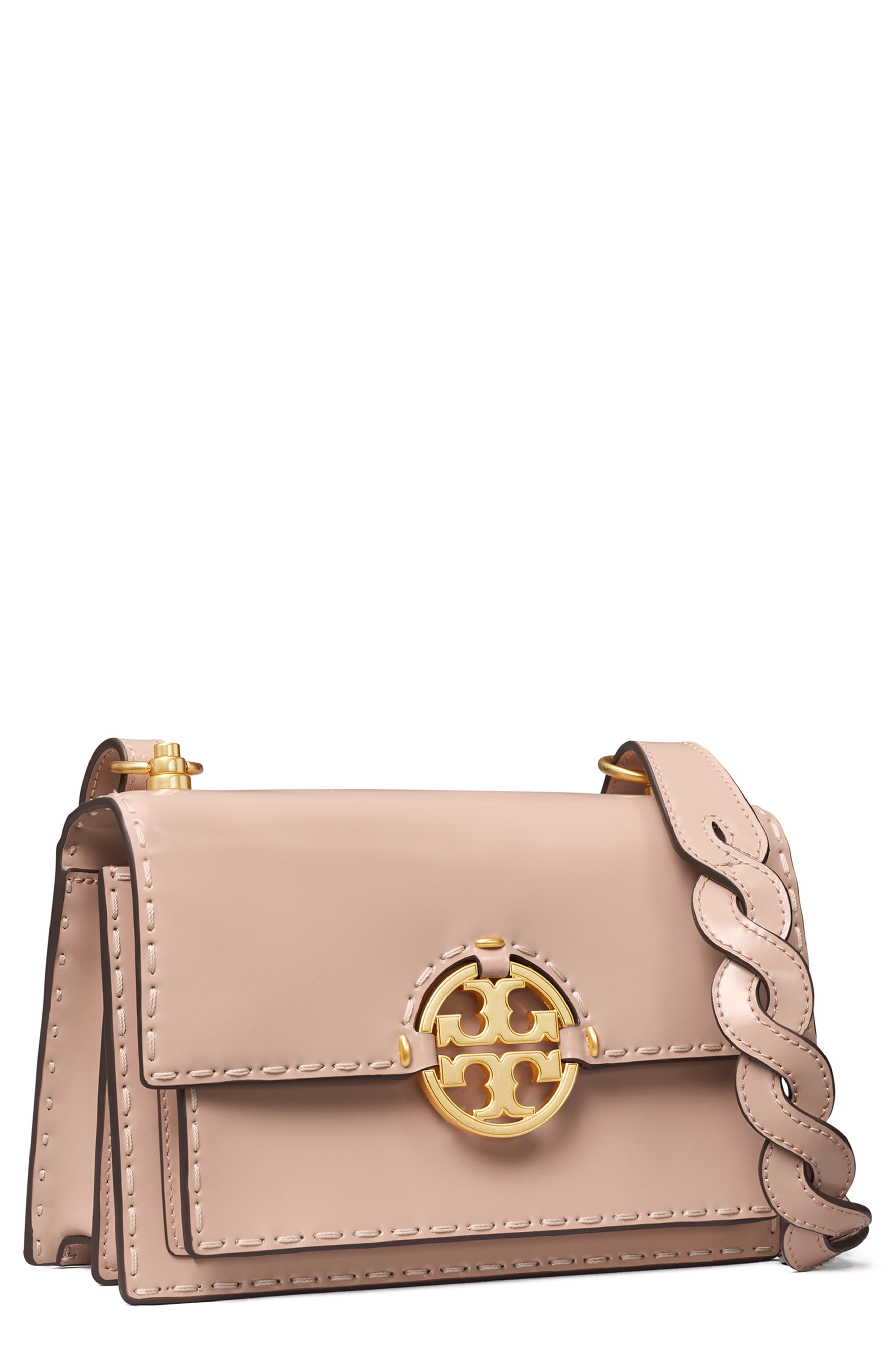 Tory Burch Small Miller Spazzolato Flap Shoulder Bag, Alternate, color, 