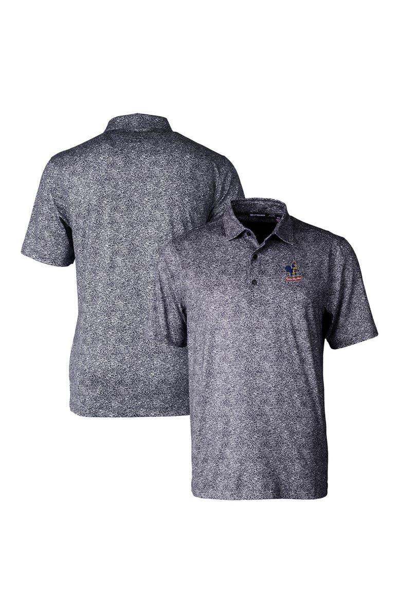 Cutter & Buck Men's Cutter & Buck Black Delaware Fightin' Blue Hens Pike Constellation Stretch Polo, Alternate, color, 