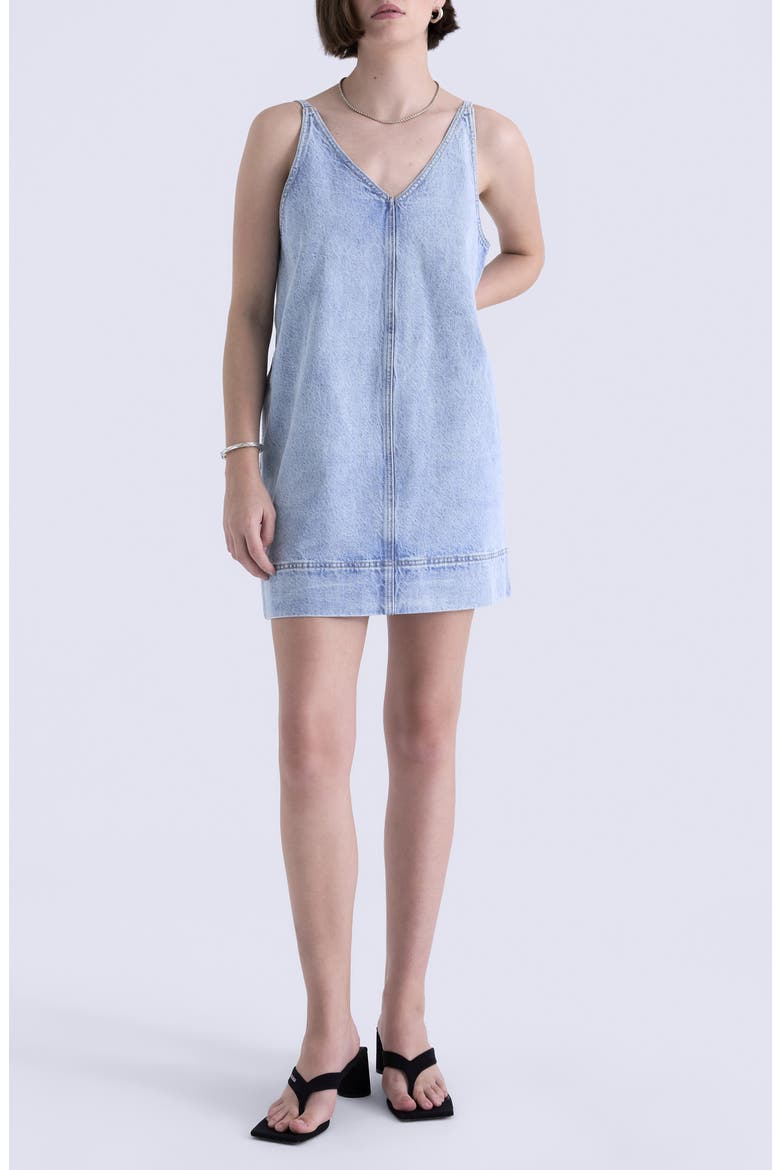 Tavi Denim Minidress, Main, color, WAVES