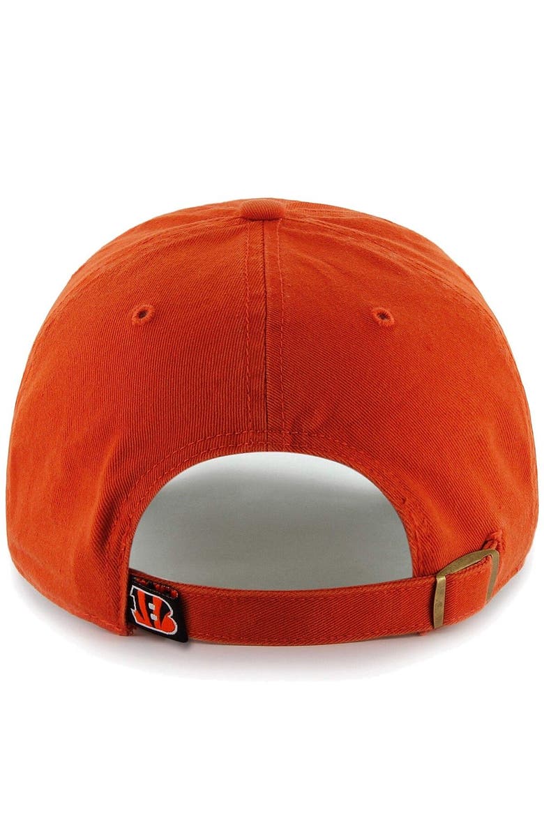 '47 Mens Cincinnati Bengals '47 Brand Orange Cleanup Adjustable Hat, Alternate, color, Orange