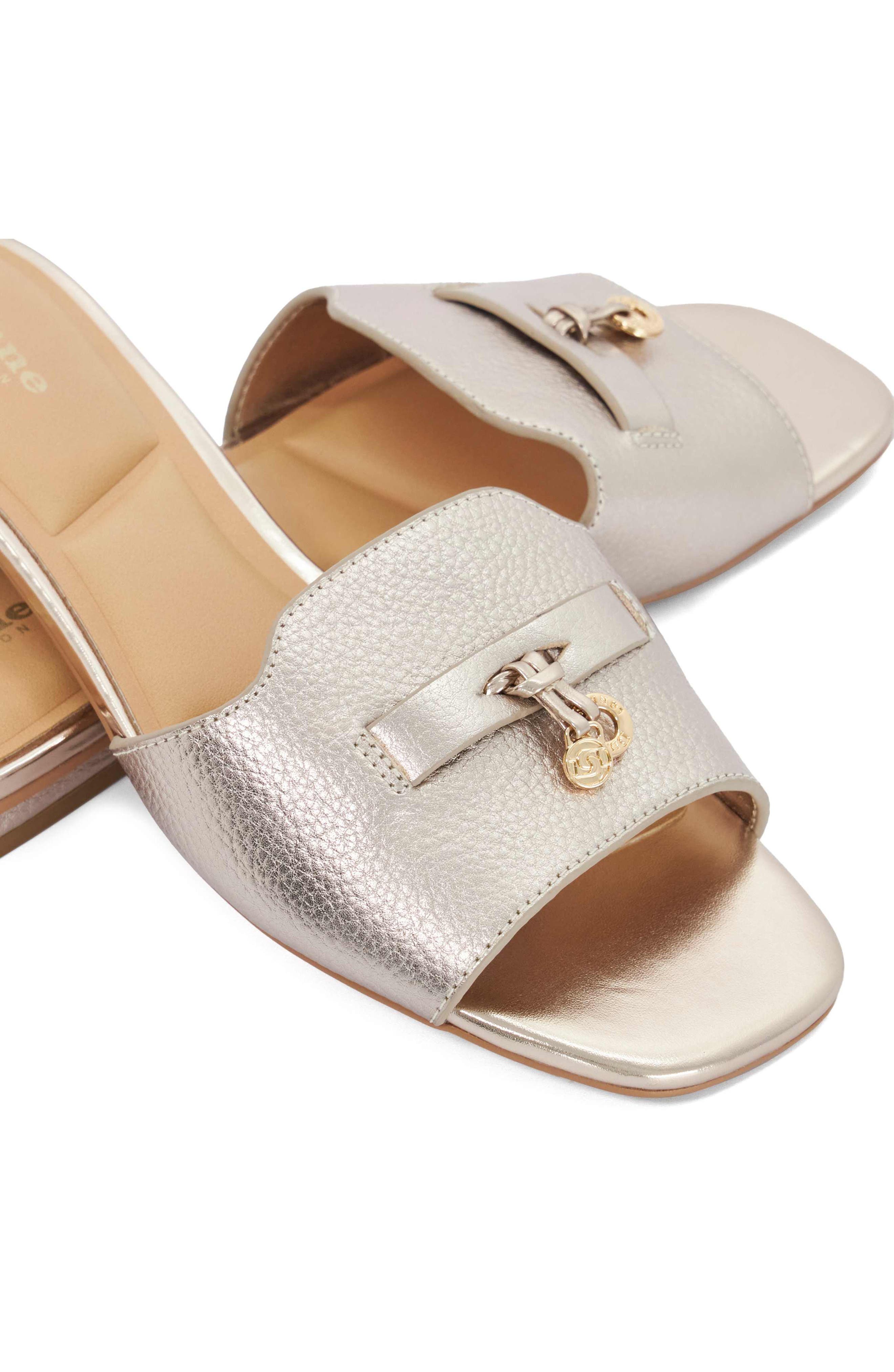 Lindo Slide Sandal, Alternate, color, GOLD