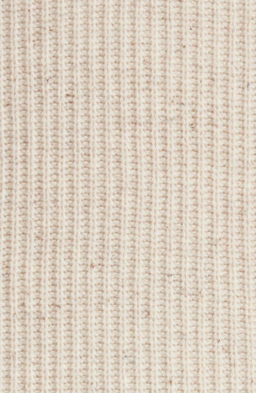 Nordstrom Rib Wool & Cashmere Throw Blanket In Neutral
