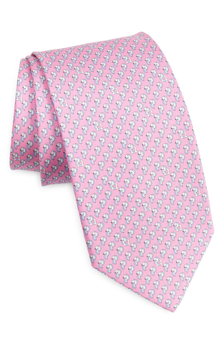 FERRAGAMO Volo Silk Tie, Main, color,