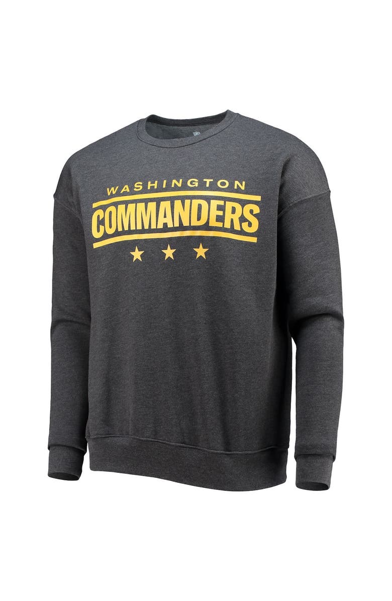 NFL X DARIUS RUCKER Men's NFL x Darius Rucker Collection by Fanatics Charcoal Washington Commanders Star Sponge Fleece Pullover Sweatshirt, Alternate, color, Charcoal
