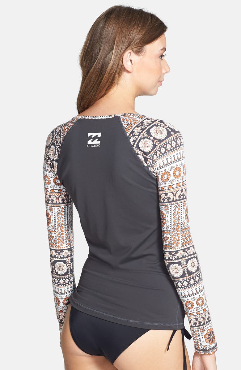 Billabong 'Chasing Waves' Print Sleeve Rashguard, Alternate, color,