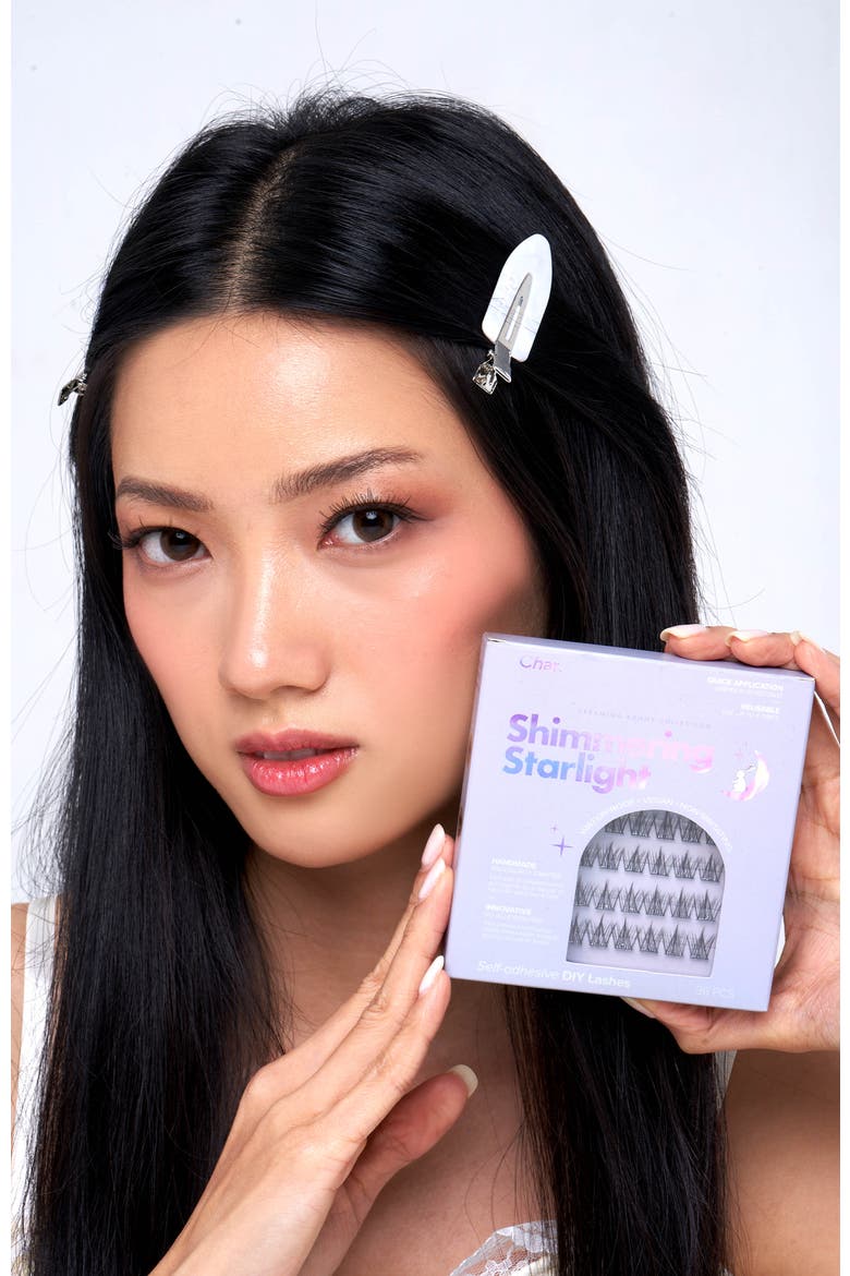 Dreaming Bunny Collection Pre-Glued Reusable Lashes and 45 Degree Tweezer, Alternate, color, Black