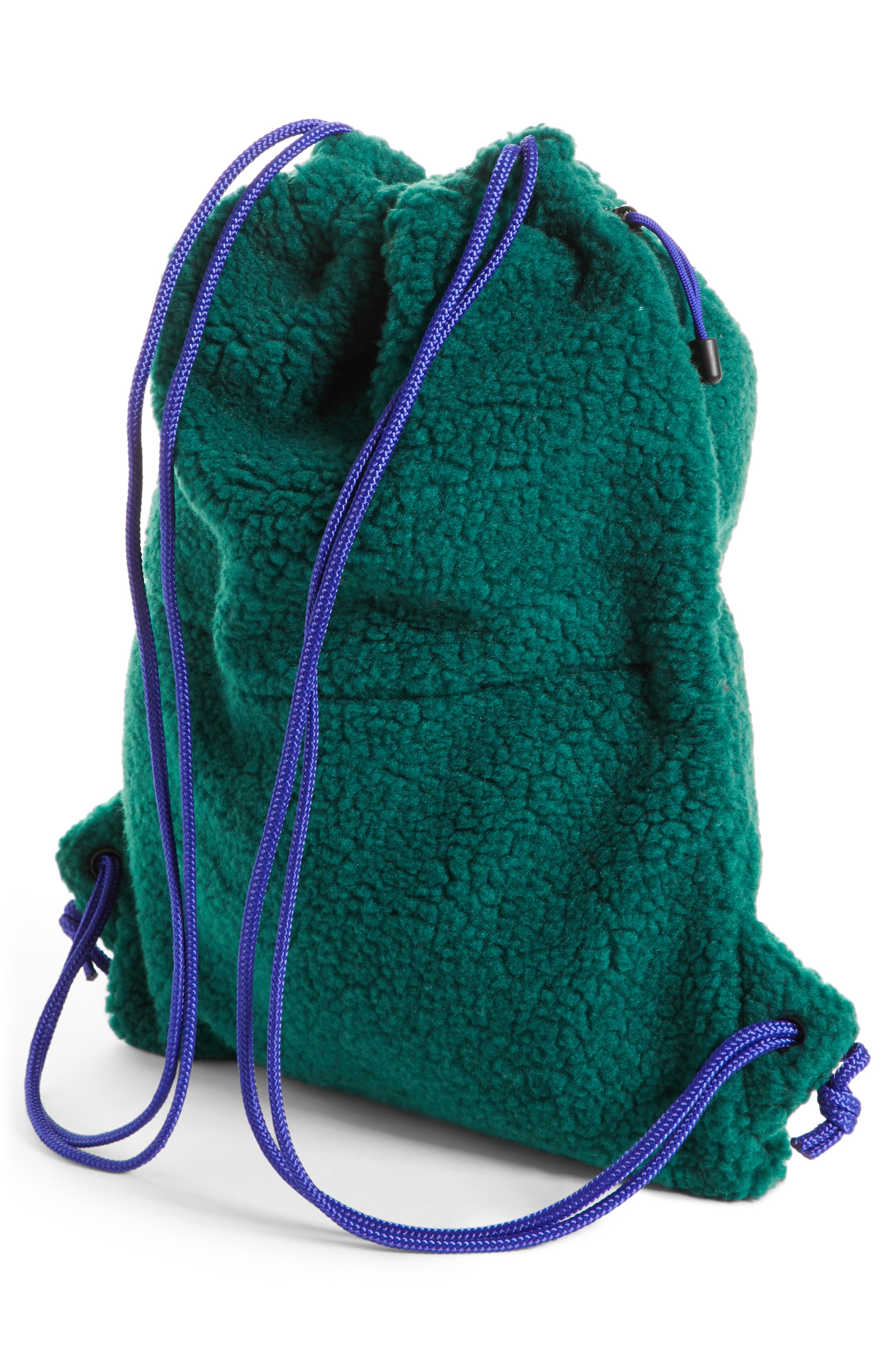 The North Face OK Fuzzy Sack Pack Drawstring Bag, Alternate, color, 