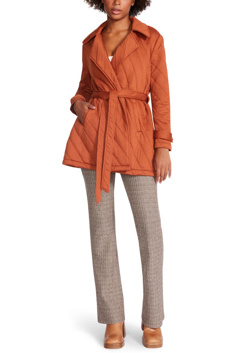 Kennedy Quilted Knit Jacket, Alternate, color, MOCHA BISQUE