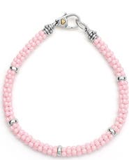 LAGOS Pink Caviar Ceramic Beaded Station Bracelet