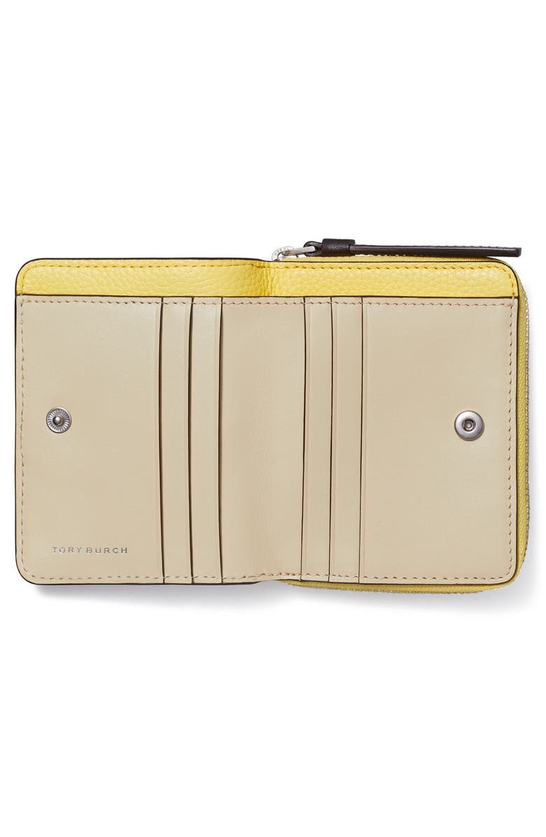 Tory Burch McGraw Colorblock Zip Bifold Wallet, Alternate, color,
