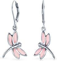 BLING JEWELRY Dragonfly Drop Earrings