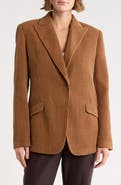 MAX STUDIO One-Button Corduroy Blazer